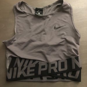 Nike pro dri fit workout crop top!